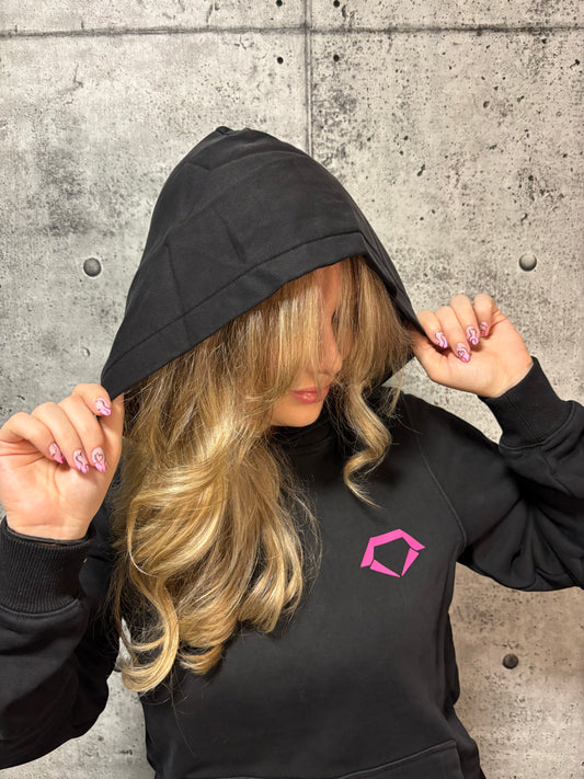 Acid wash Blue Collar Babes pullover hoodie